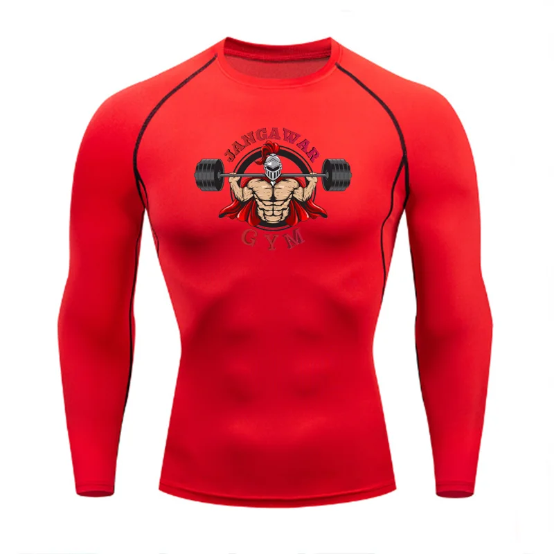 2025  New Slim Fit Fashionable Fitness Sportswear,  T-Shirt Pattern Top Tight Training Suit, Compressed Running Basketball Suit