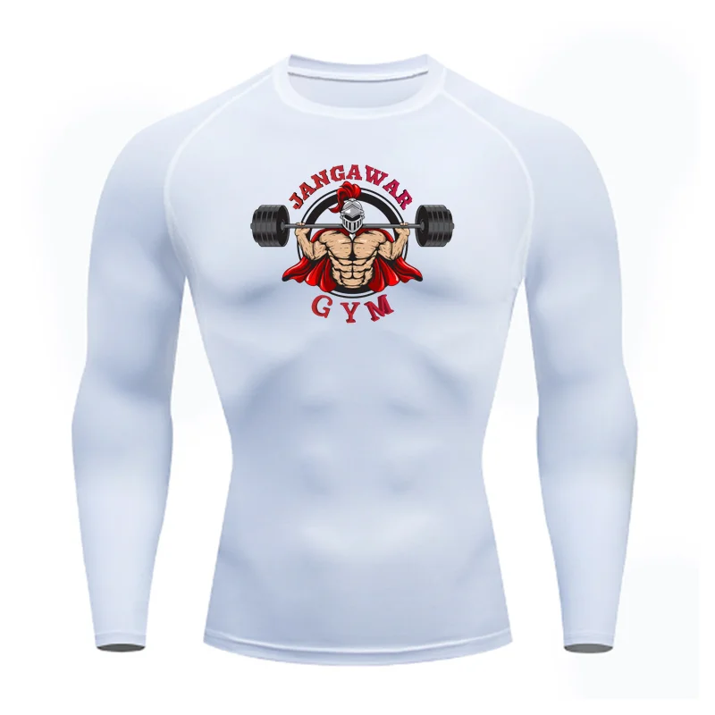 2025  New Slim Fit Fashionable Fitness Sportswear,  T-Shirt Pattern Top Tight Training Suit, Compressed Running Basketball Suit