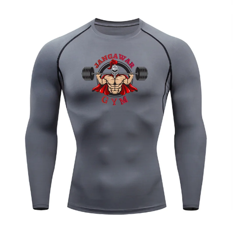 2025  New Slim Fit Fashionable Fitness Sportswear,  T-Shirt Pattern Top Tight Training Suit, Compressed Running Basketball Suit